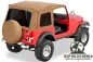 Preview: Supertop Verdeck mit getönten Scheiben Spice Denim Jeep CJ7 Wrangler YJ 80-95