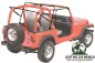 Preview: Supertop Verdeck mit getönten Scheiben Spice Denim Jeep CJ7 Wrangler YJ 80-95