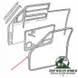 Preview: front or rear door seals, left & right weatherstripping. Jeep Cherokee XJ 4-door (1984-1996) tecnical drawing