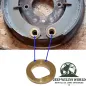 Preview: Untere Exenterscheibe für 9" Drum Brake Shoes Ford GPW, Jeep Willys MB, CJ2A, CJ3A, M38 (41-53). Eingebaut abgebildet.