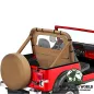 Preview: Windjammer Windschott Spice Denim (braun) Jeep CJ5, CJ7, CJ8, Wrangler YJ (80-95)