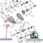 Preview: Yoke with 26 Splines for Output Shaft (front) on NP231 Transfer Case. Jeep Wrangler YJ (1987-1995), exploded drawing highlighting the position of Yoke on Transfer Case.