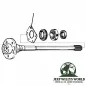 Preview: Wheel Bearing Retainer Rear Axle Dana 35 Jeep Wrangler + Cherokee 84-89