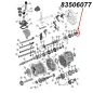Preview: Nadellager für den dritten (3.) Gang am AX15 Schaltgetriebe. Jeep Cherokee XJ / Wrangler YJ / TJ / Grand Cherokee ZJ / Comanche MJ (1987-1999), Explosionszeichnung, die mit rotem Pfeil die Position des Lagerss am Schaltgetriebezeigt.