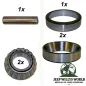 Preview: Lagersatz Dana 300 Verteilergetriebe Jeep CJ 80-86, Zwischenwelle, Lagerschalen und Lager abebildet.
