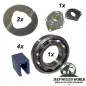 Preview: Lagersatz Dana 300 Verteilergetriebe Jeep CJ 80-86, Anlaufscheibe, Einstellscheiben, Lager und Schaltpads abgebildet.