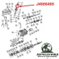 Preview: Shift Knob Lock Nut Transfer Case or Transmission Shifter Jeep CJ (80-86), exploded drawing hightlighting the position of Lock Nut on Transmission.