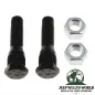 Preview: Abgaskrümmer Schrauben und Muttern Set, Flammrohr zu Krümmer für 2,5L oder 4,0L Motor. Jeep Cherokee XJ / Wrangler YJ / TJ / Grand Cherokee ZJ / Comanche MJ (1984-2002). 2x Schraube, 2x Mutter abgebildet.