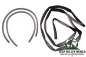 Preview: Door Glass Edge Seal Set Front Right + Left Jeep CJ 76-81