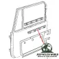Preview: Door Glass Seal Inner Right Jeep CJ + Wrangler YJ 76-95