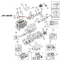 Preview: Bearing Retainer Front Input T150 Transmission Jeep CJ (76-79), exploded drawing highlighting the position of Bearing Retainer on Transmission with a red arrow.