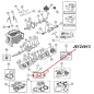 Preview: Reverse Idler Gear T150 Transmission Jeep CJ (76-79), exploded drawing highlighting the location of Reverse Idler Gear on Transmission with a red arrow.