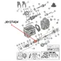 Preview: Snap Ring 2nd Gear SR4 T4 T5 Transmission Jeep CJ / SJ / Cherokee XJ (80-86), exploded drawing highlighting the position of Snap Rings on Transmission with red arrows.
