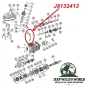 Preview: Shift Fork Reverse Gear T176 T177 Transmission Jeep CJ / SJ (80-86), exploded drawing highlighting the position of Shift Fork on Transmission with a red arrow.