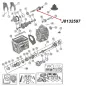 Preview: Input Shaft 22 Teeth SR4 Transmission Jeep CJ (80-83), exploded drawing highlighting the position of Input Shaft on Transmission with a red arrow.