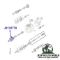 Preview: Input Shaft Oil Seal T4 T5 T18 Transmission Jeep CJ / SJ / Cherokee XJ (66-86), exploded drawing highlighting the position of Oil Seal on Transmission with a blue arrow.