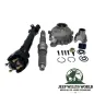 Preview: Slip Yoke Eliminator Kit mit verstärkter Antriebswelle für 2"-6" Höherlegung (50-150 mm) inkl. verstärkter Hauptwelle, hinterem Getriebedeckel und Ausgangsflansch hinten für NP231 Verteilergetriebe. Jeep Wrangler YJ / TJ / (1987-2006), voller Lieferumfang