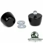 Preview: Daystar Motorhaubenauflagegummi Paar in schwarz Polyurethan Schwarz Jeep Wrangler YJ TJ JK (87-18)