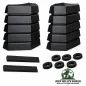 Preview: Daystar Hood Vent Covers Pair Black polyurethane Jeep Wrangler YJ TJ (1987-2006)