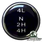 Preview: Schaltbild Einlage Dana 300 Verteilergetriebe Jeep CJ 80-86.