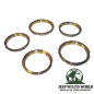 Preview: Synchronring Set AX15 Schaltgetriebe Jeep Cherokee XJ Wrangler YJ TJ Grand Cherokee ZJ  (90-99), alle Ringe (1. bis 5. Gang) abgebildet.