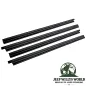 Preview: door wiper kit, 4-pieces outer & inner glass seal set, left & right side with fixed windows. Jeep CJ, Wrangler YJ 76-95.