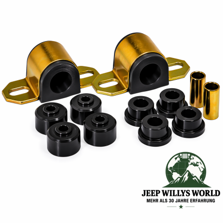 Sway Bar Bushing Set Front Ø 25 mm Black Jeep Cherokee 84-01