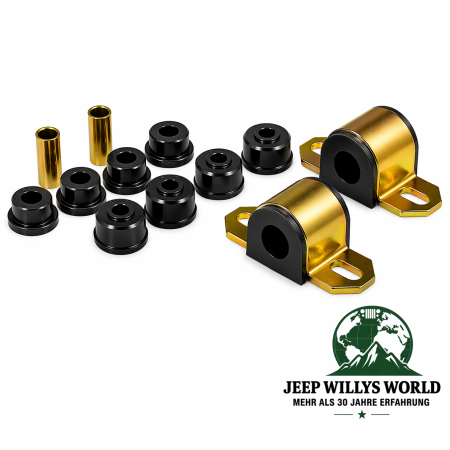 Sway Bar Bushing Set Front Ø 23,8 mm Black Jeep Cherokee 84-01