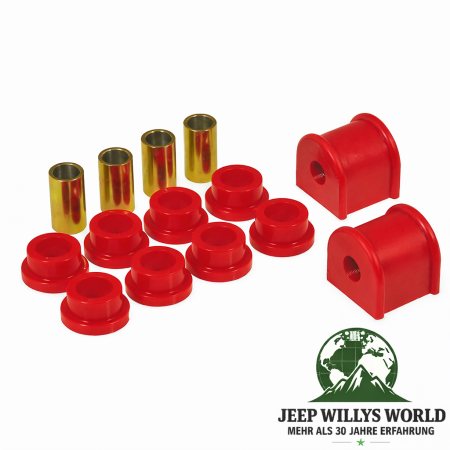 Sway Bar Bushing Set Rear Ø 14,29 mm Red Jeep Wrangler 96-03