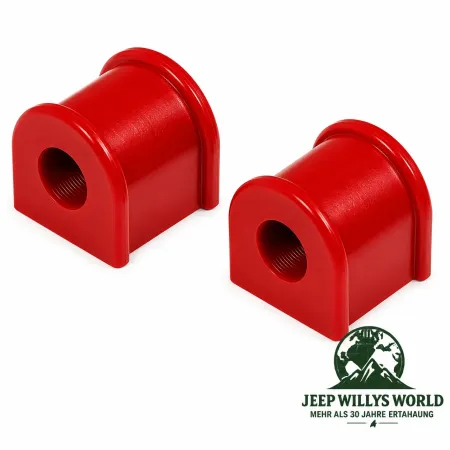 Prothane Stabilisatorgummi Paar hinten Ø 19 mm, Polyurethan rot. Jeep Wrangler JK (07-18)