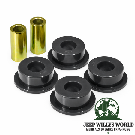 Track Arm Bushing Set Rear Black Jeep Wrangler 96-06