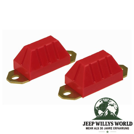 Achsanschlaggummis PU rot vorne oder hinten Jeep CJ 76-86