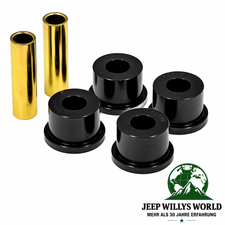 Leaf Spring Shackle Bushing Set Rear Black PU Jeep Cherokee 84-01