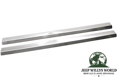 Einstiegskantenschutz Paar Edelstahl Jeep CJ + Wrangler YJ 76-95