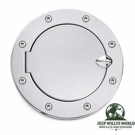 Rugged Ridge Tankblende Tankdeckel Tankcover Tankfüllstutzen Edelstahl Jeep Wrangler JK (07-18)