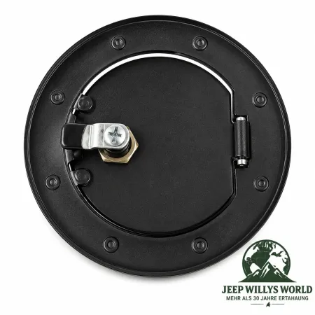 Rugged Ridge Tankblende Tankdeckel Tankcover Tankfüllstutzen Stahl Schwarz Jeep Wrangler JK (07-18)