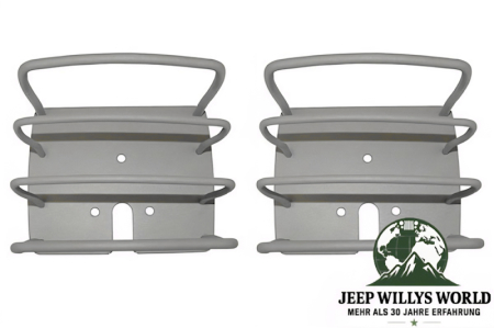 Rückleuchtenschutzgitter Titan Look Jeep CJ + Wrangler 76-06