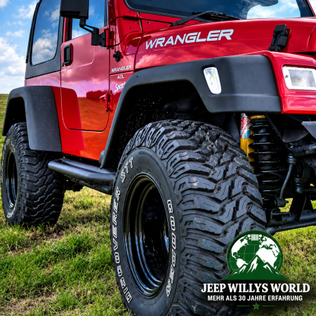 Rugged Ridge Kotflügelverbreiterung 7" - 17,78cm 6-teilig Set schwarz Kunststoff Jeep Wrangler TJ (96-06)