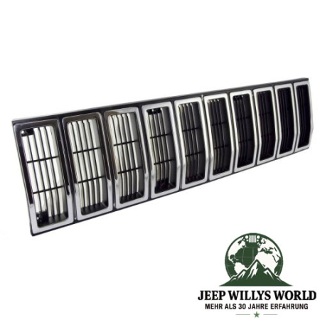 Grille Insert Chrome / Black Jeep Cherokee 84-87