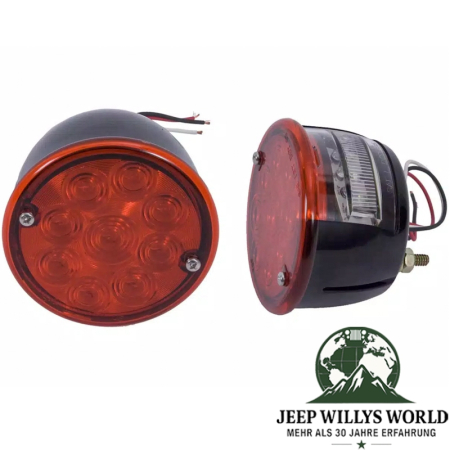 Rückleuchte LED Paar rund rechts + links Jeep CJ 45-75