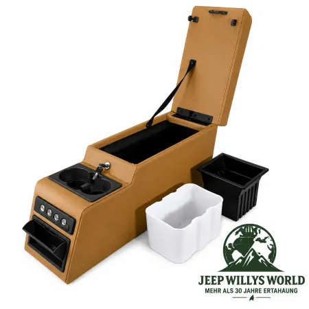 Mittelkonsole "Mega" Braun Jeep CJ + Wrangler YJ 76-95