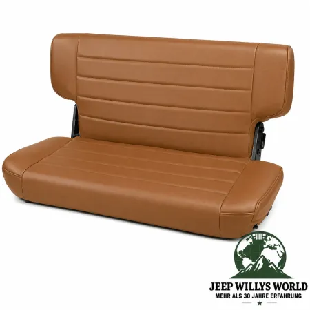 Rugged Ridge Rücksitzbank umklappbar und faltbar in Spice Denim Jeep Wrangler TJ (1996-2002)