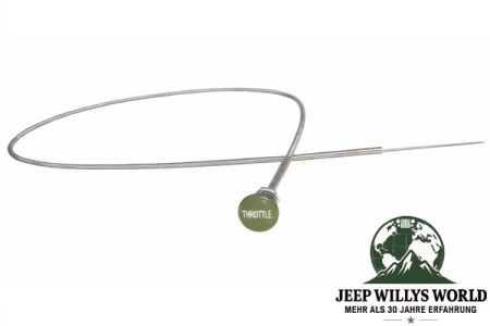 Gaszug mit Knopf Jeep Willys MB + Ford GPW 41-64