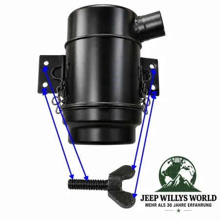 OMIX-Ada Luftfiltergehäuse Flügelschraube Jeep CJ2A CJ3A / Willys MB M38 / Ford GPW  4-134 L-Head (1941-1953)