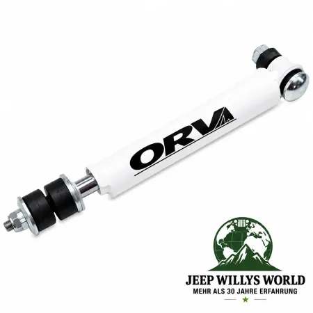 ORV Lenkungsdämpfer verstärkt Serienhalterung, Auge-Gewinde Jeep CJ5 CJ7 CJ8 (1955-1986)