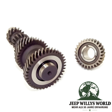 Cluster Gear with 37-32-23-15-14 Teeth and 3rd Gear with 27 Teeth T4 Transmission Jeep CJ (82-86).