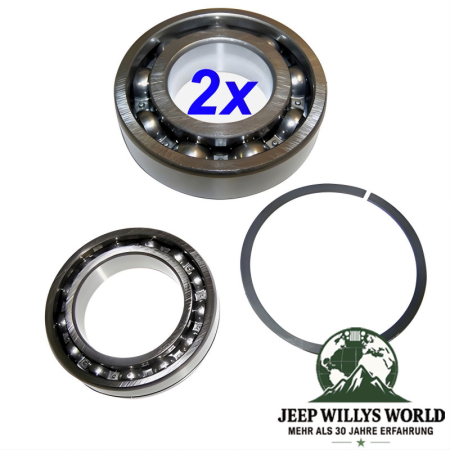 Master Reparatur Kit für NP231 Verteilergetriebe inkl. Lager, Dichtungen, Simmerringe, Schaltführungen für Schaltgabeln, RTV Dichtmasse und Filter. Jeep Cherokee XJ / Wrangler YJ / TJ (1987-2006).