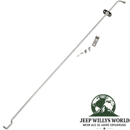 Motorhaubenstützstange Edelstahl Jeep CJ 72-86