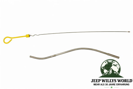 Oil Dipstick incl. Oil Pipe 8 Cyl. Engine Jeep CJ + SJ 74-91