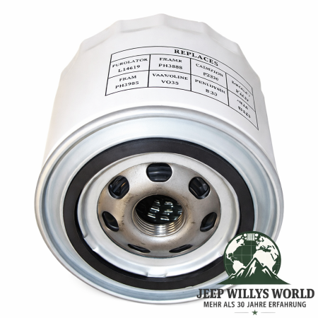 Ölfilter 2,5 + 2,1 + 4,0 + 4,2 L Jeep Wrangler + Cherokee 86-90